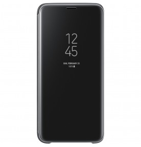 Husa Clear View Standing Cover Samsung Galaxy S9, Black